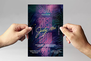 Summer House DJ Flyer Banners