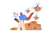 Logistics and cargo delivery concept, a Transportation Illustration by Good Studio (Thumbnail 6 of 7)