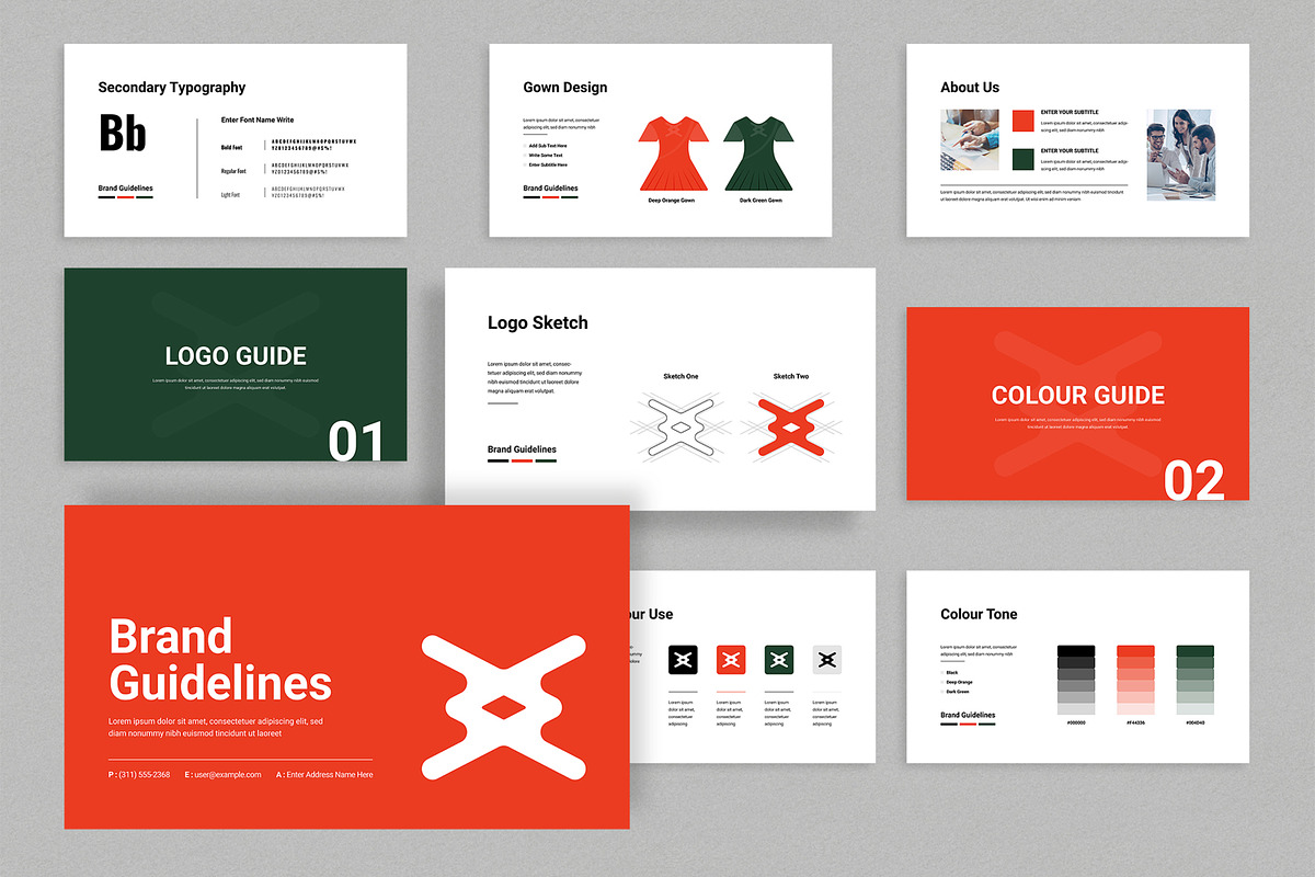 Brand Guidelines Presentation, a Presentation Template by MightyDesign (Photo 1 of 8)