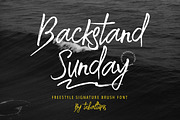 Backstand Sunday - Freestyle Brush, a Handwritten Font by tebaltipislab (Thumbnail 1 of 12)