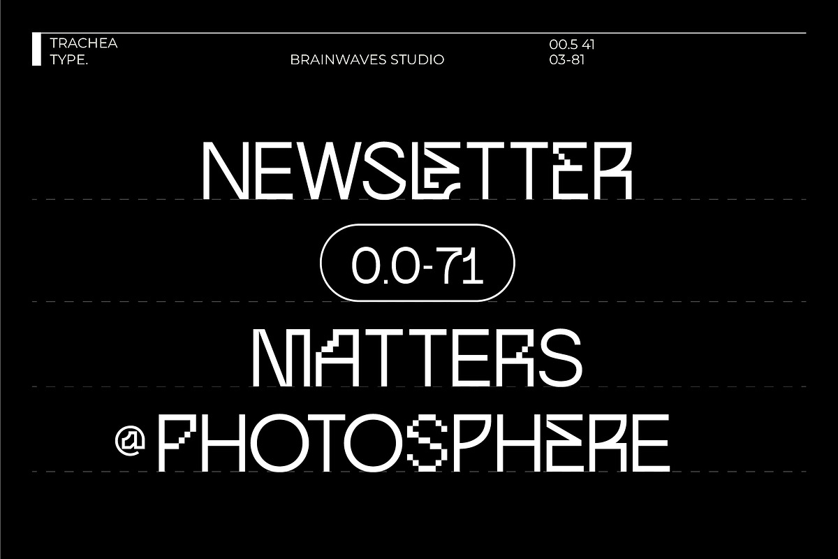 Trachea - Sans Serif Display Font, a Sans Serif Font by Brainwaves.Studio (Photo 2 of 9)