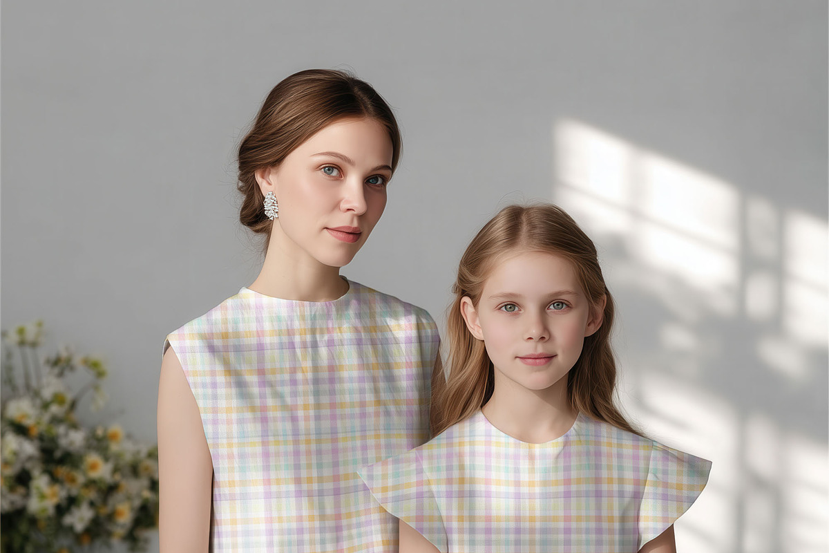 Matching Mom & Girl Mockup (PSD), a Shirt Mockup by 1001 mockups (Photo 8 of 13)