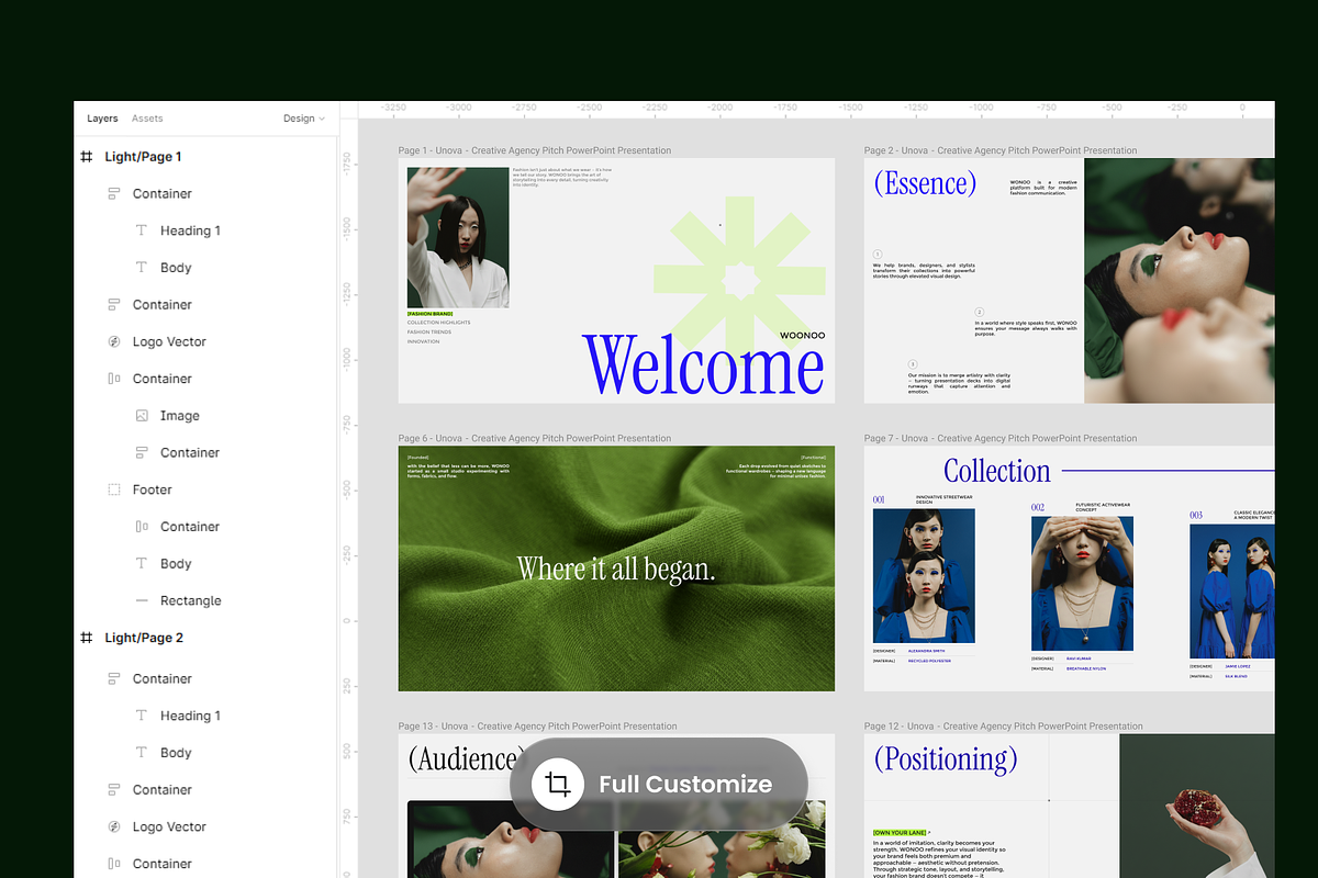 WONOO - Fashion Insight Figma, a Presentation Template by SLAB! Design (Photo 2 of 9)