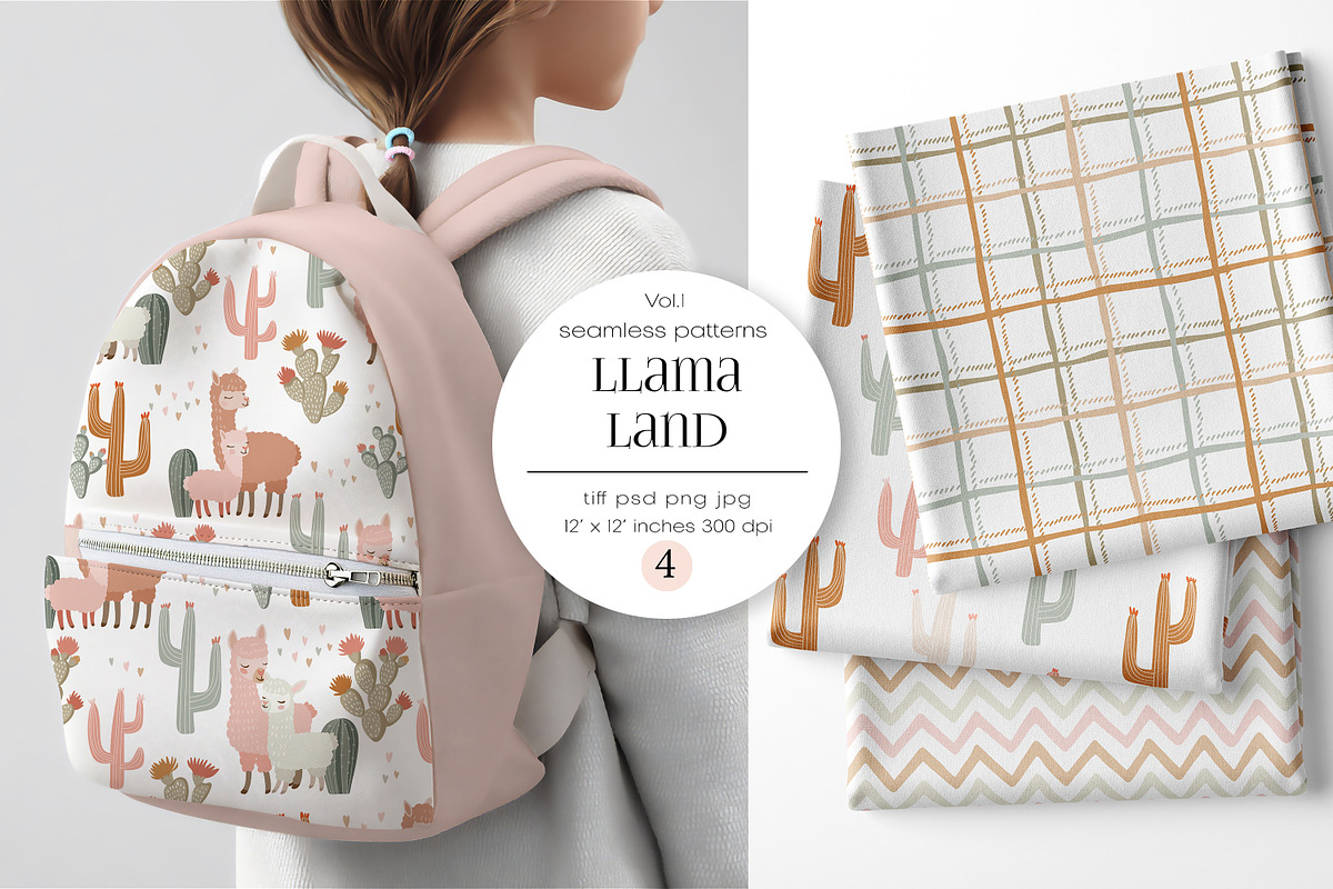 Kids Pattern Collection, a Pattern Graphic by PROTEA Watercolor Studio (Photo 1 of 9)