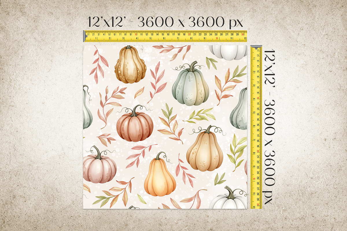 Autumn Pumpkins Seamless Pattern, a Pattern Graphic by Kreeya Art Shop (Photo 10 of 13)