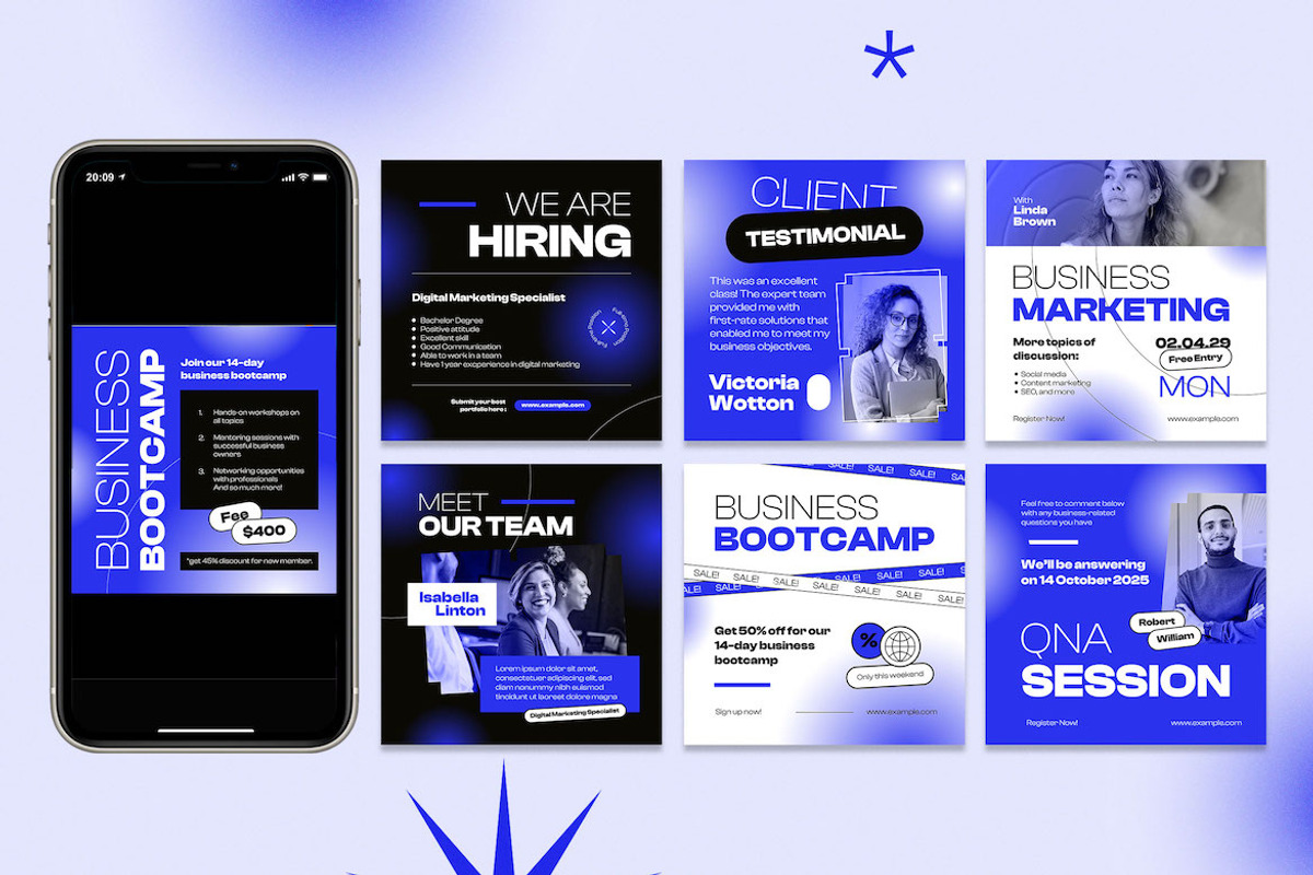 Grotesque Business Instagram Set, a Social Media Template by Aiyari Graphic (Photo 5 of 5)
