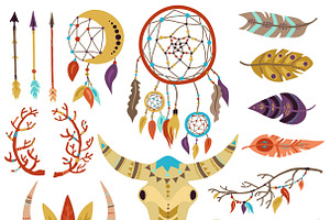 Boho Symbols Set