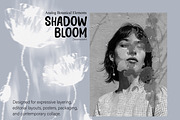 Shadow Bloom Analog Botanical PNG, an Object Graphic by DreamoraArt (Thumbnail 4 of 10)