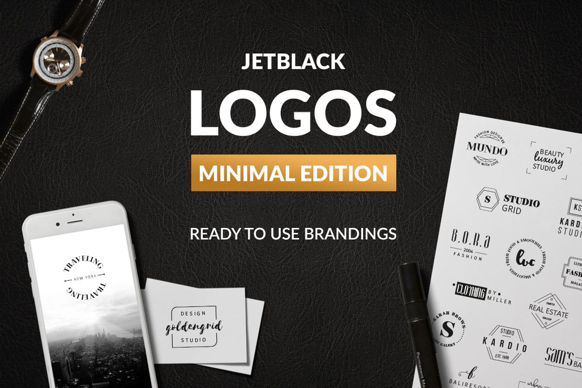 30 Premade Logos – Minimal Edition, a Branding & Logo Template by AgataCreate (Photo 1 of 7)