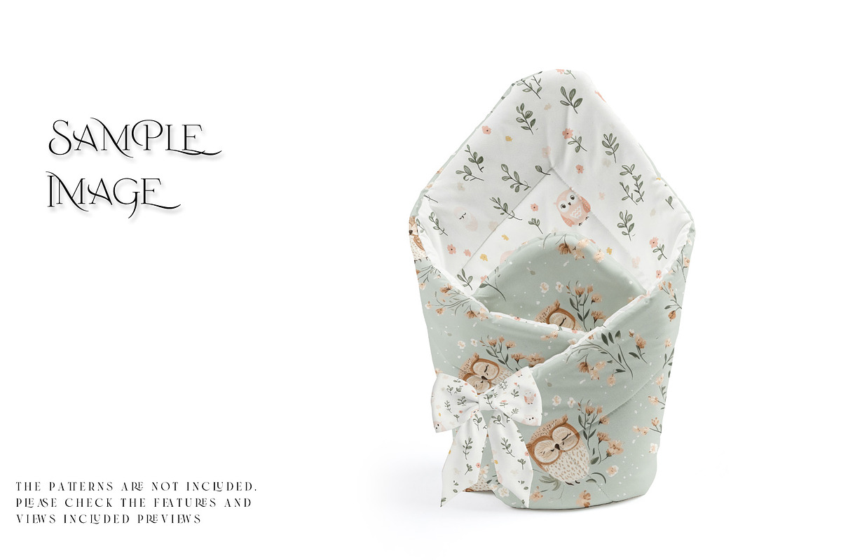 Swaddle Wrap Blankets Minky & Muslin, a Mockup by mock-ups (Photo 4 of 31)