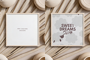 Japandi Square Wood Frame Mockup, a Product Mockup by TatiMockup (Thumbnail 2 of 3)
