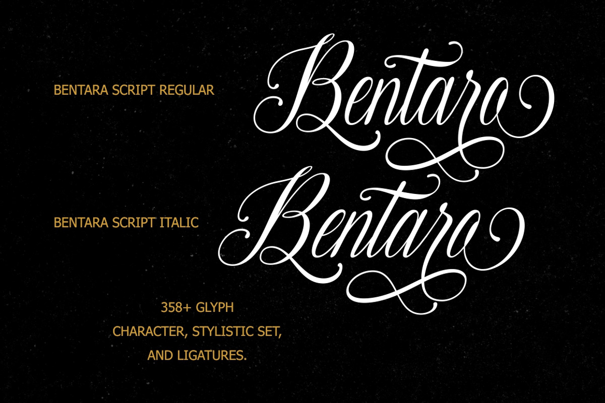 Bentara Script, a Script Font by Alpha Bento (Photo 5 of 12)
