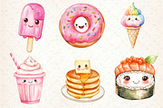 Kawaii Glitter Food Clipart, an Illustration by Dream Creation (Thumbnail 6 of 6)