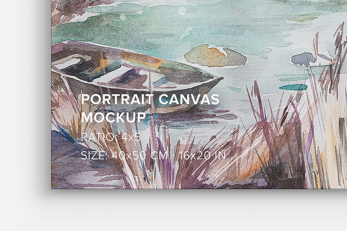 Canvas Ratio 4x5 Mockup Set, a Print Template by Mockups by Carlos Viloria (Photo 8 of 11)