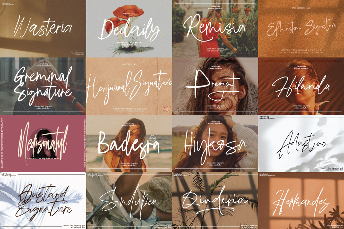 Casual Signature Font Bundles, a Handwritten Font by tebaltipislab (Photo 6 of 46)