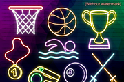 Neon Sports Clipart PNG, a Sport Illustration by Lenninator Digital (Thumbnail 6 of 6)