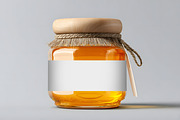 Honey Jar Mockup, a Packaging Mockup by GenesisCreativeCo (Thumbnail 4 of 4)