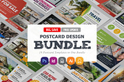Postcard Design Bundle, a Card Template by Miyaji75 (Thumbnail 1 of 20)