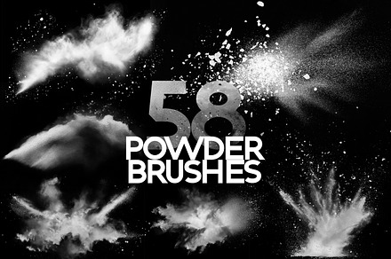 58 Powder Explosion brushes, a Brushes & More by INTENTFX