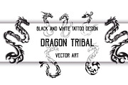 6 Dragon Tribal Tattoos, a Pattern Graphic by Natsuhisui (Thumbnail 1 of 4)