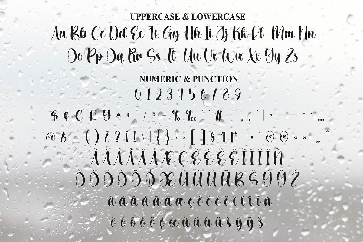 Rainday | Script Font, a Handwritten Font by Scratchones (Photo 7 of 8)
