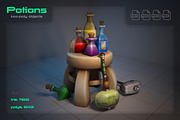 Potions, an Object 3D Model by stallfish's art store (Thumbnail 1 of 5)