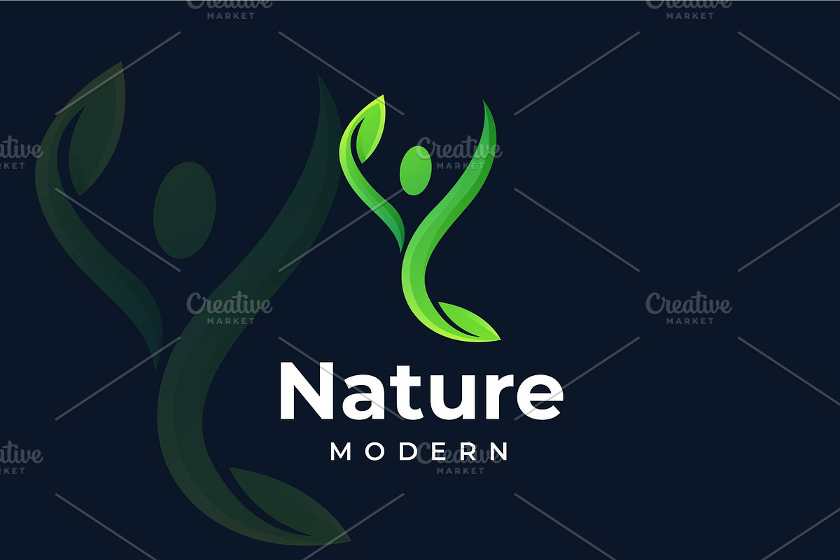 Healthy People Logo, a Branding & Logo Template by BlackSweet_Studio