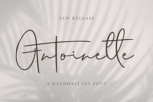 Antoinette - a Handwritten Font