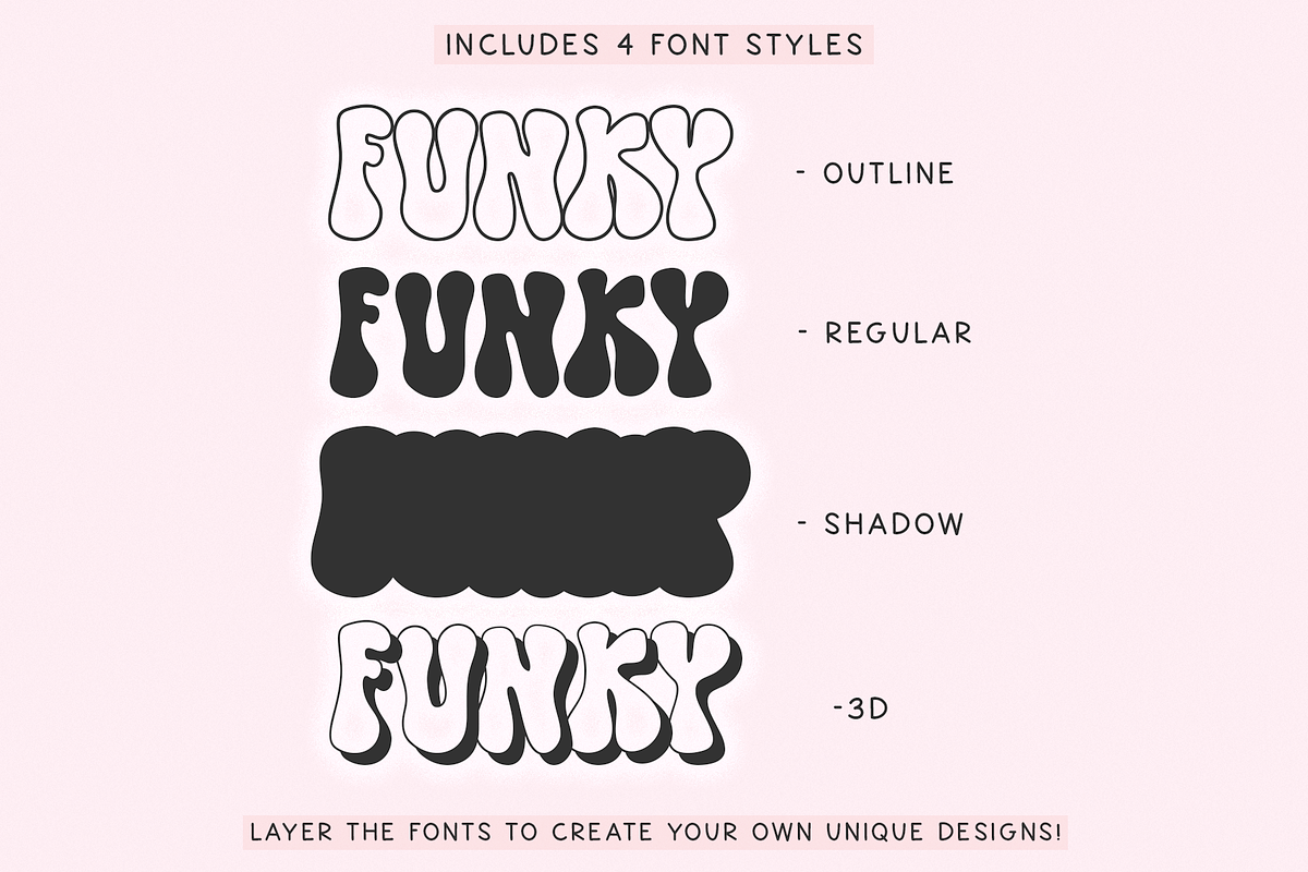 Stay Funky | Retro Font Collection, a Font by KA Designs (Photo 6 of 13)