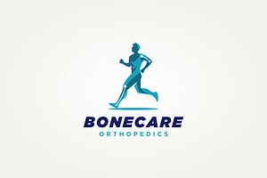 bone care orthopedic icon logo, a Branding & Logo Template by Blazybone