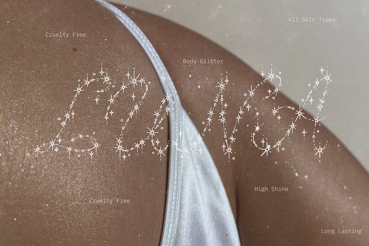 Spark Veil Decorative Glitter Font, a Script Font by AnMark (Photo 4 of 13)