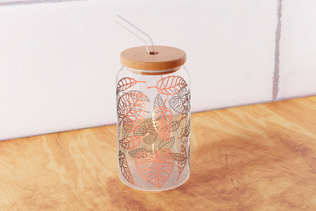 Autumn Leaves Can Glass Wrap 16oz., an Object Graphic by Doodle Cloud Studio (Photo 6 of 12)