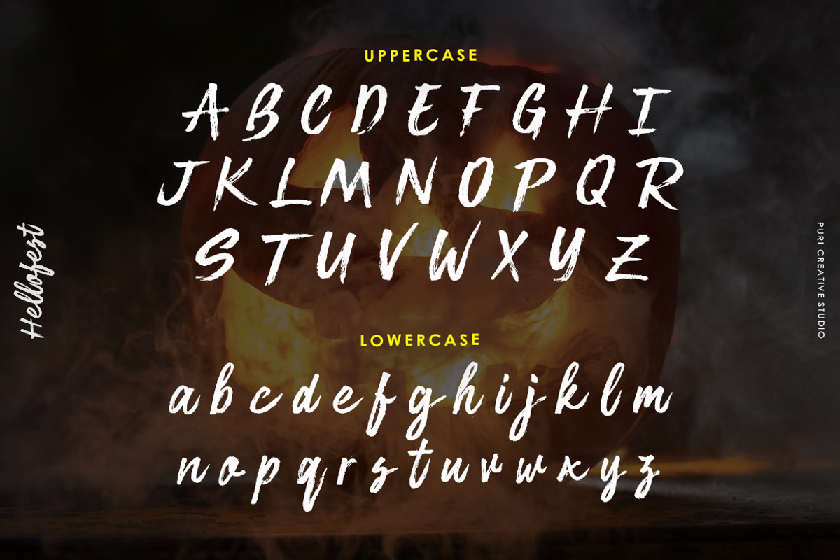 Hallofest - Hand Drawn Typeface Font, a Script Font by PuriCreative (Photo 8 of 10)