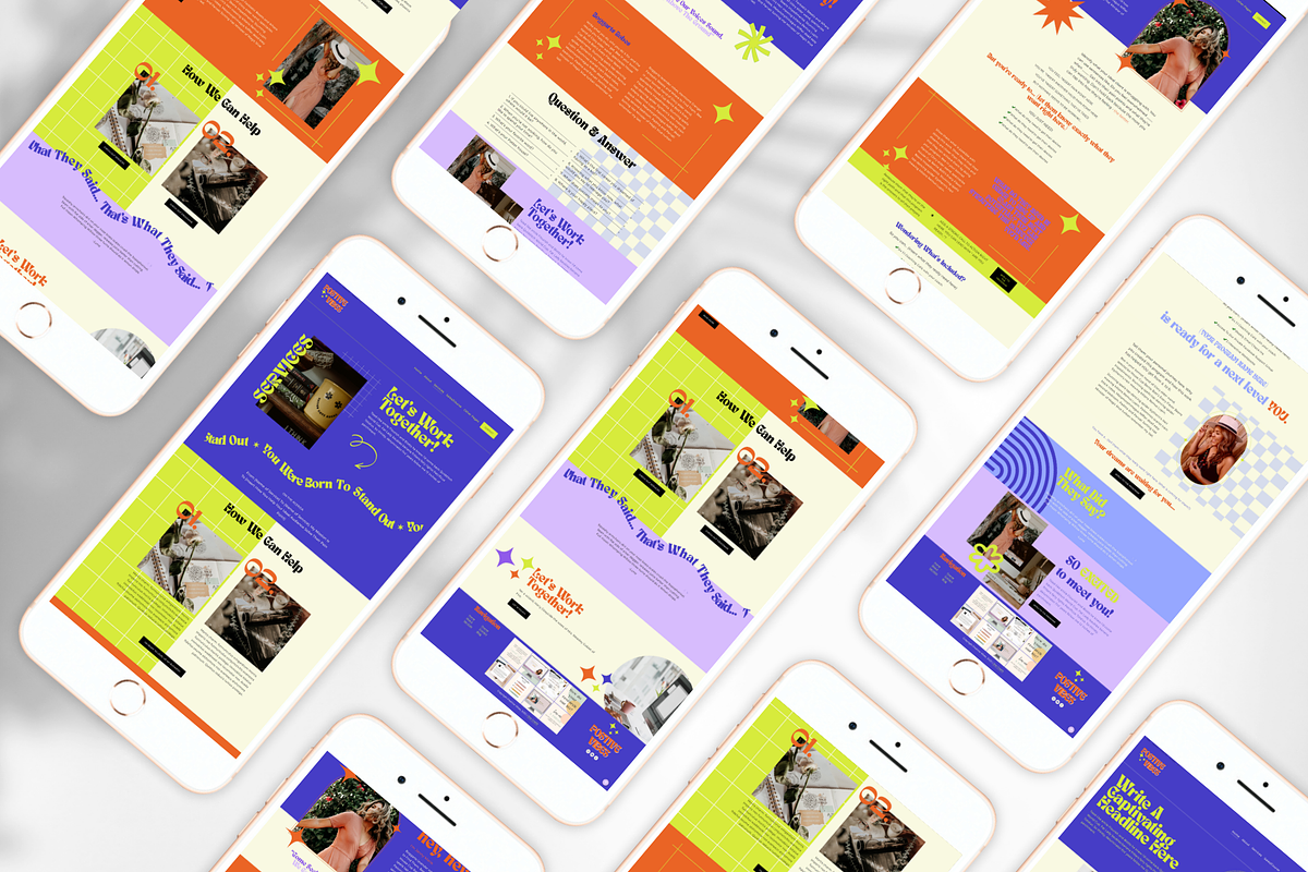 Squarespace Template 7.1: Positivity, a Landing Page Template by tinathetinybeana (Photo 2 of 6)