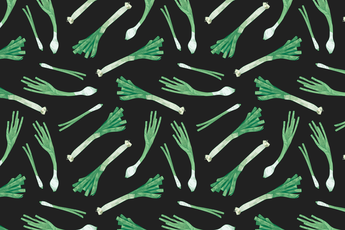 Onion set and seamless pattern, a Food Illustration by Good Studio (Photo 4 of 7)