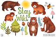 Watercolor Bears, an Illustration by Roodi and Bear (Thumbnail 2 of 2)