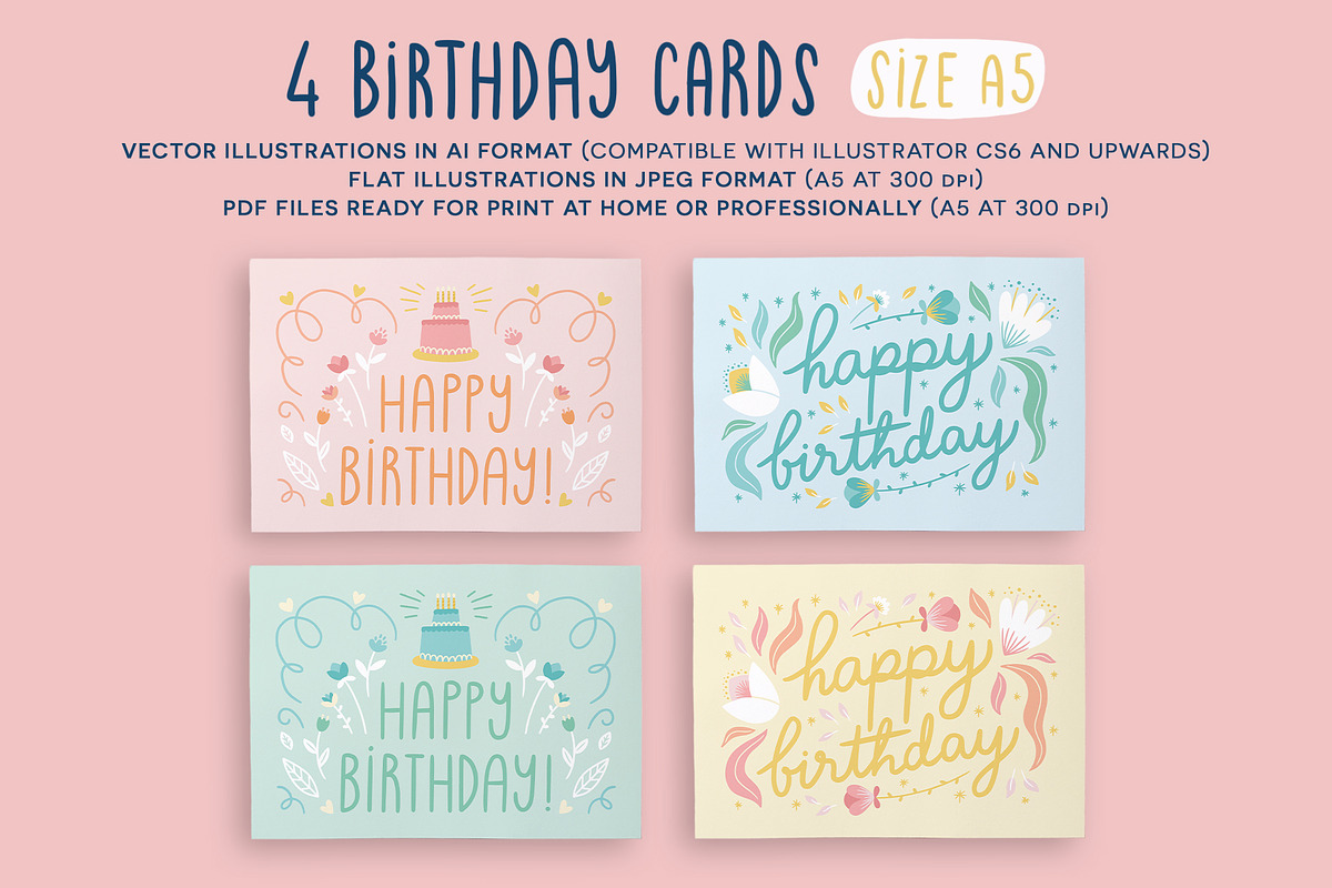 Kids Greeting Cards - Vector, a Card Template by Carole Chevalier (Photo 4 of 6)
