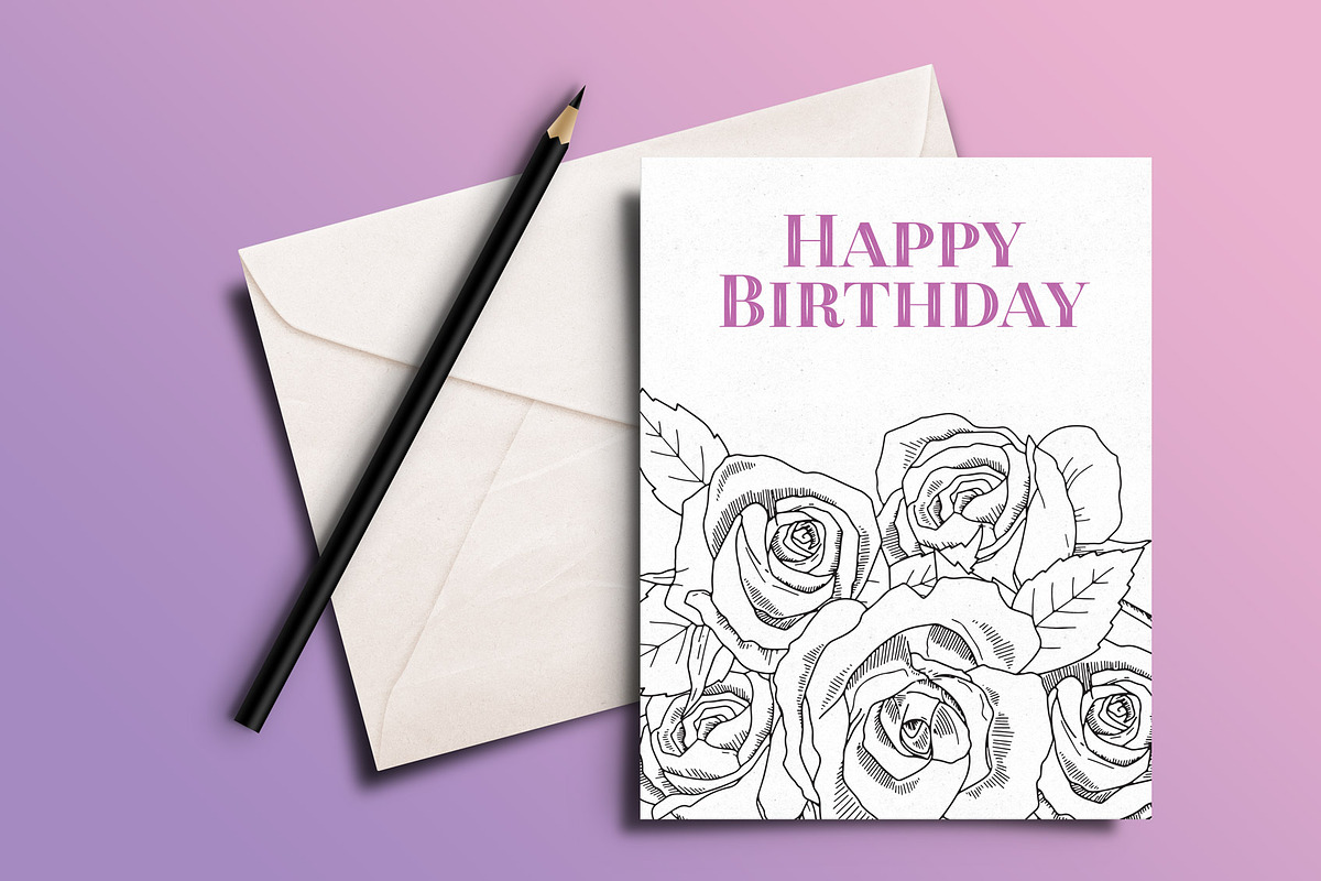 Birth Flower Vector Line Art, an Illustration by MyNatureGraphics (Photo 2 of 3)