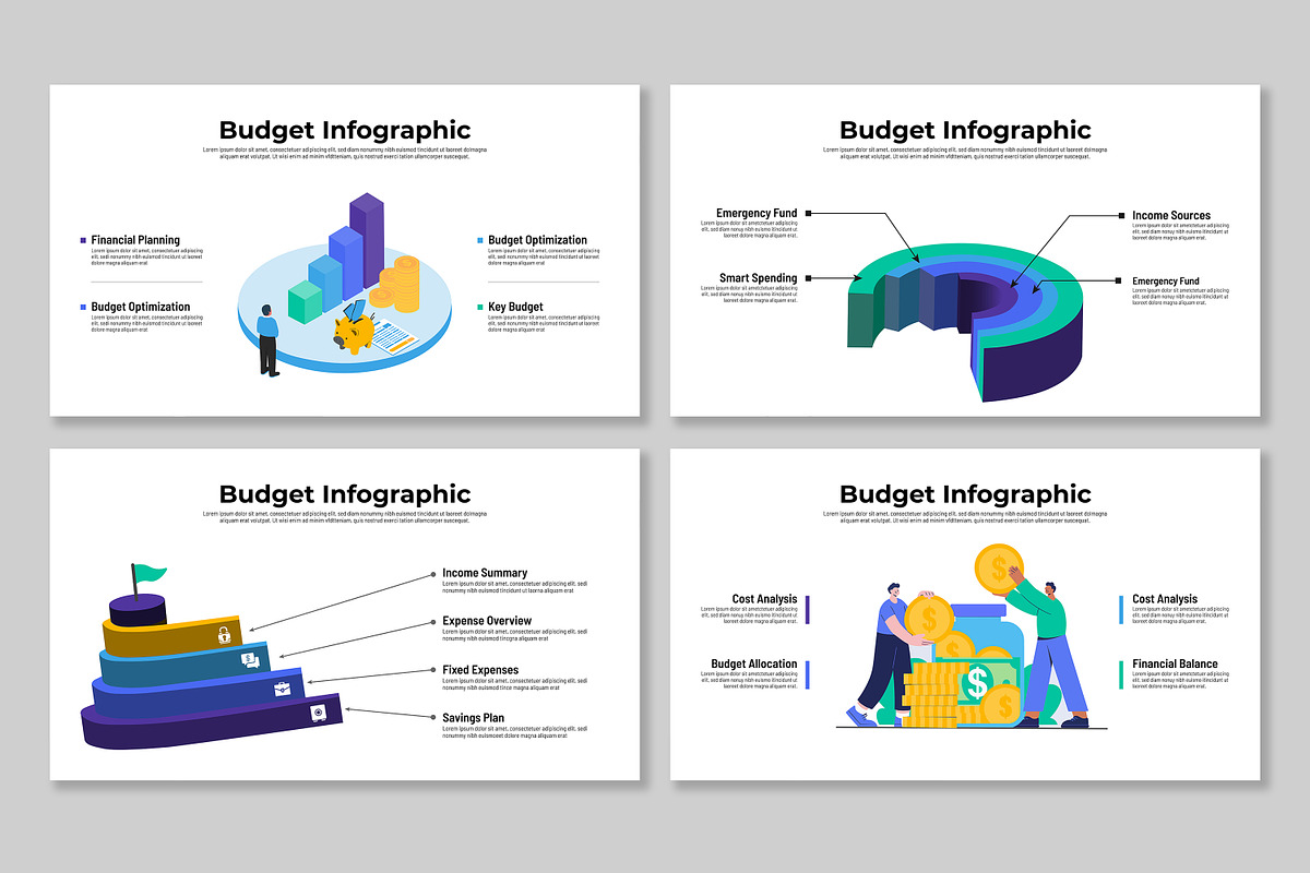 Budget Infographic, a Presentation Template by Mighty-Slide (Photo 2 of 4)