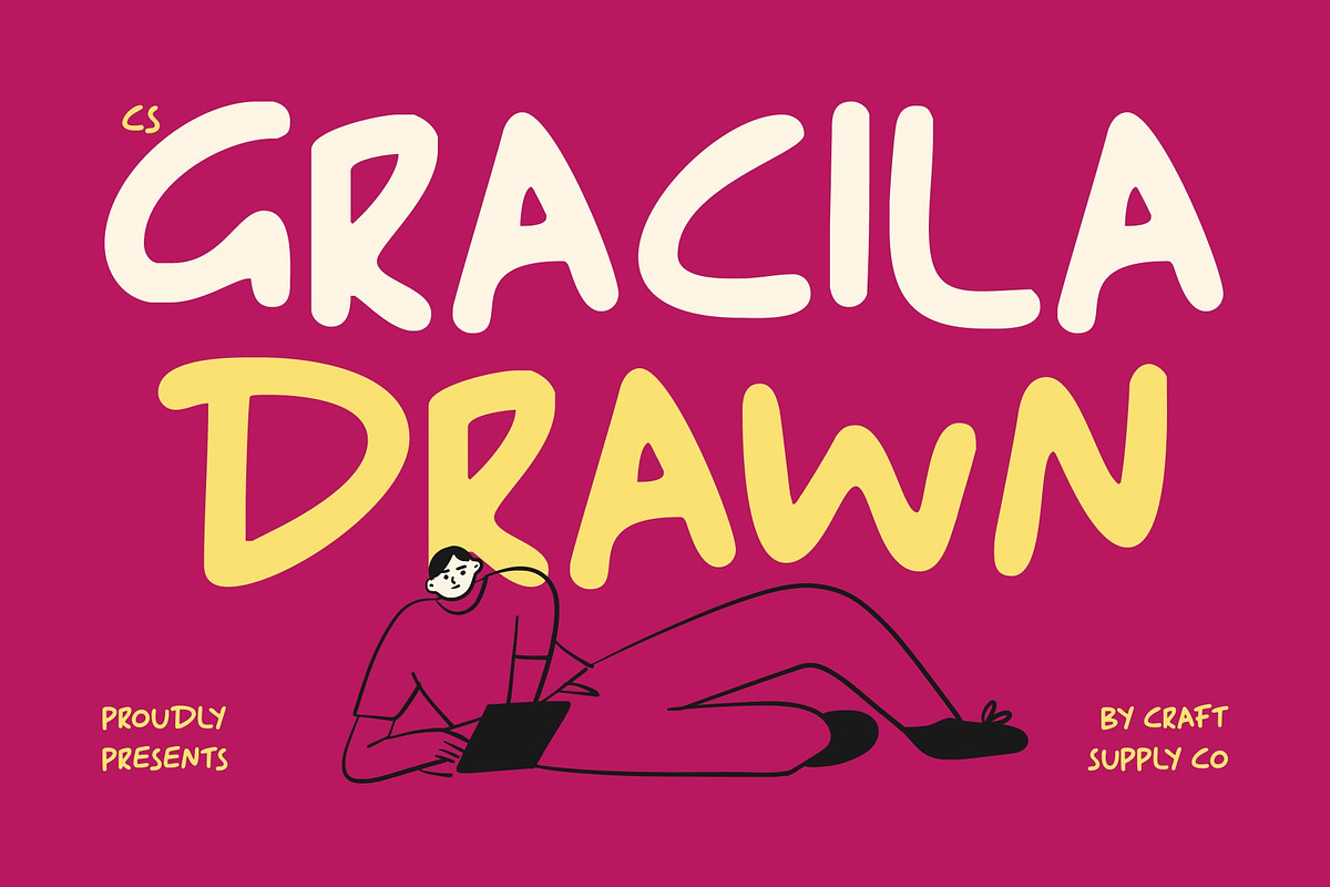 CS Gracila Drawn, a Handwritten Font by Craft Supply Co. (Photo 1 of 8)