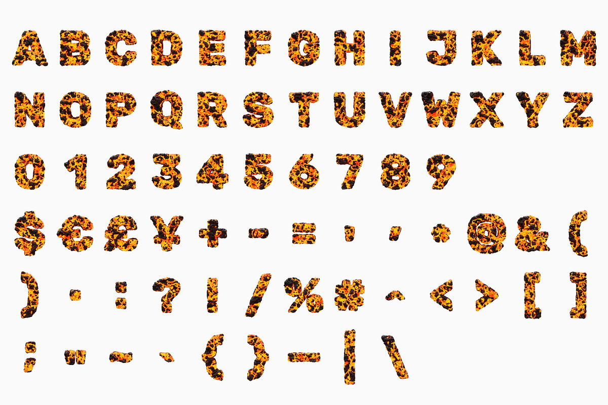 Blazing Lava Font, a Sans Serif Font by itefan Studio (Photo 4 of 5)
