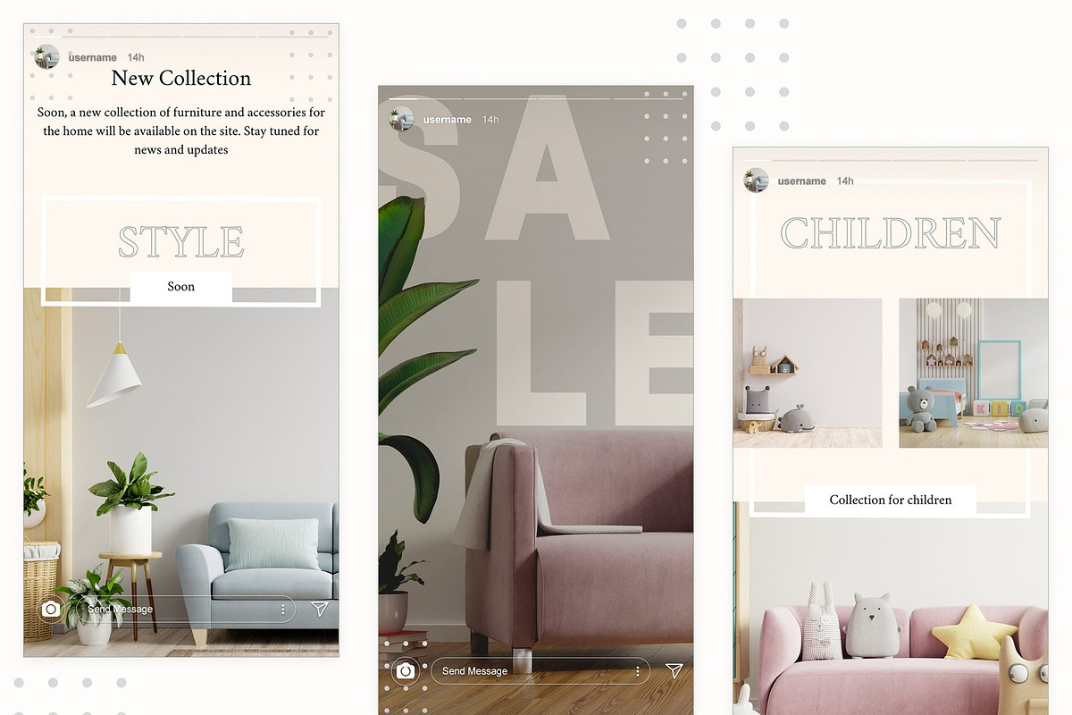 15 Instagram Templates for stories, a Social Media Template by KaluginaWEB (Photo 4 of 6)