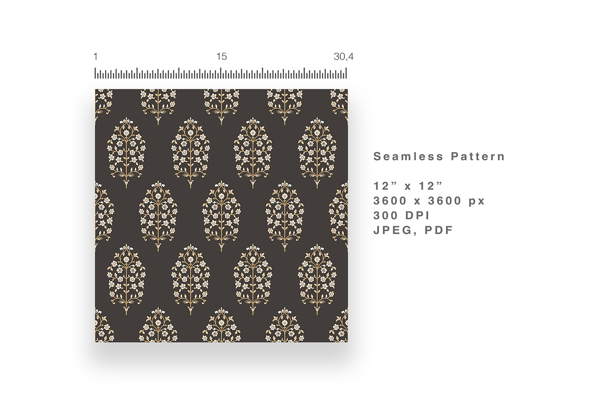 6 Seamless Patterns:Vintage Heritage, a Pattern Graphic by StudioCitra (Photo 6 of 11)