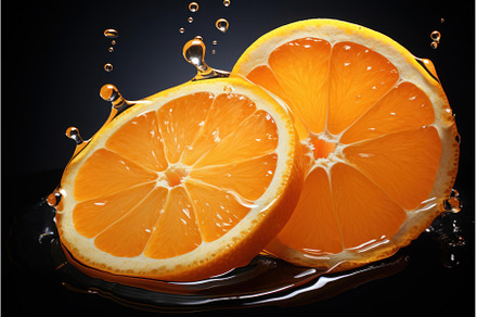 Fragrant Orange slices realistic, a Food & Drink Photo by Ylivdesign