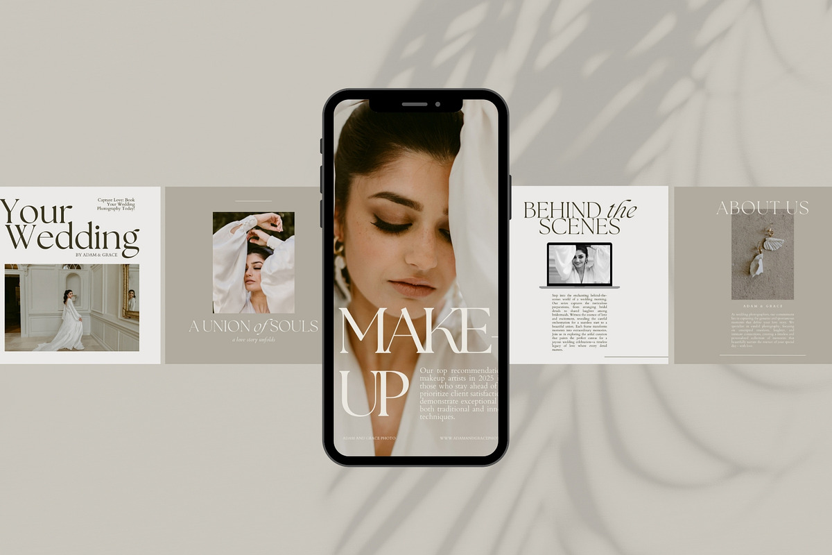 Wedding Photography Branding Kit, a Marketing Template by Adam and Grace (Photo 7 of 16)