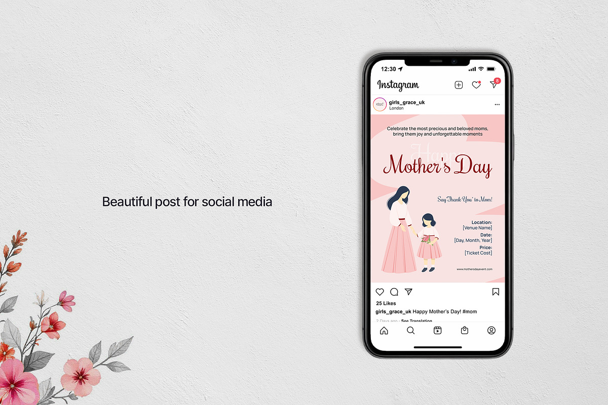 Mother’s Day Flyer Template, a Print Template by Chist Design (Photo 2 of 3)