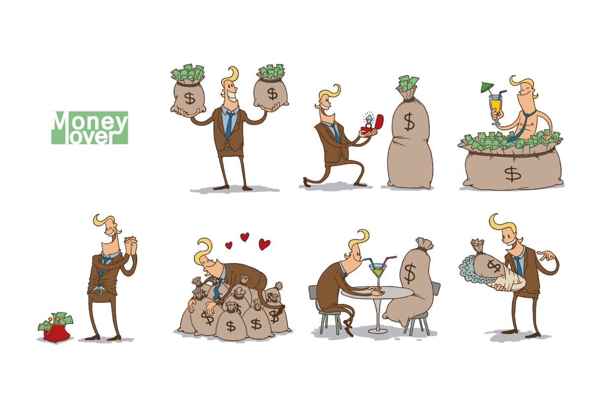 Money lover bundle, vector, a Work Illustration by IvanNikulin (Photo 2 of 2)