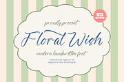 Floral Wish Handwritten Font, a Script Font by stylishtype.co (Thumbnail 1 of 20)