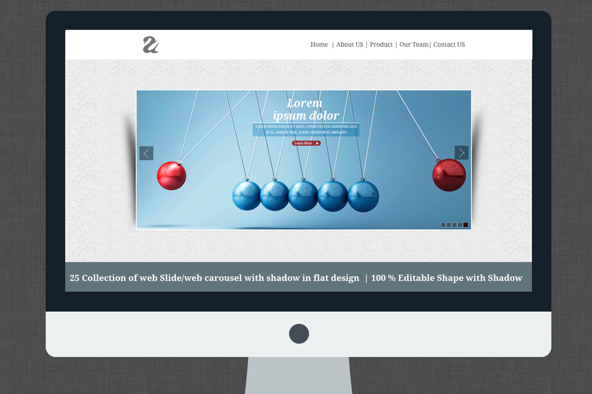 25 Realistic Web Slider / Carousel, a Templates & Theme by ORCOLOR (Photo 2 of 5)