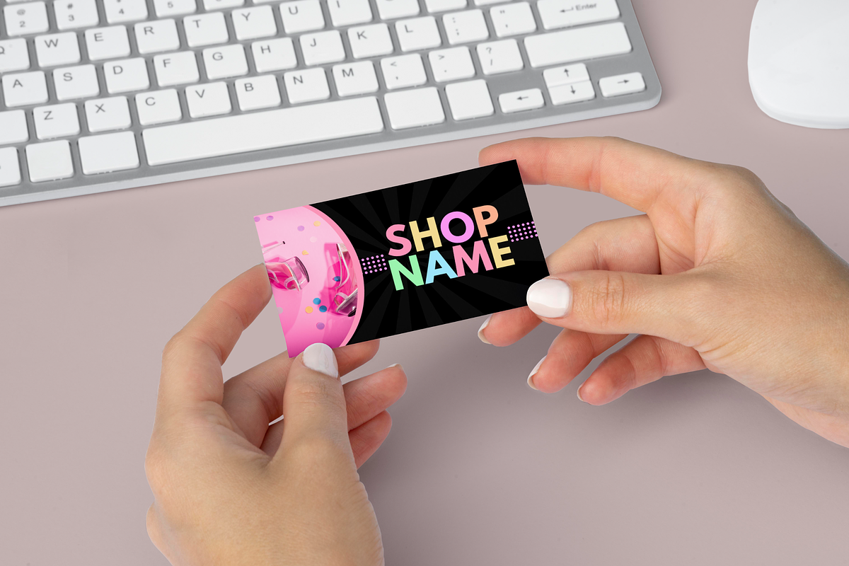 Pastel Neon Business Card, a Business Card Template by SunshineStudioBoutique (Photo 6 of 9)